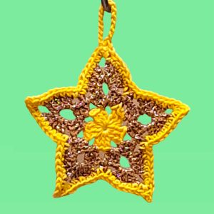 Etoile jaune et doré