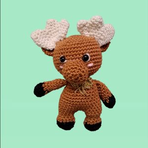 Petit renne de Noël au crochet à poser