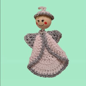 Petit ange blanc et argent